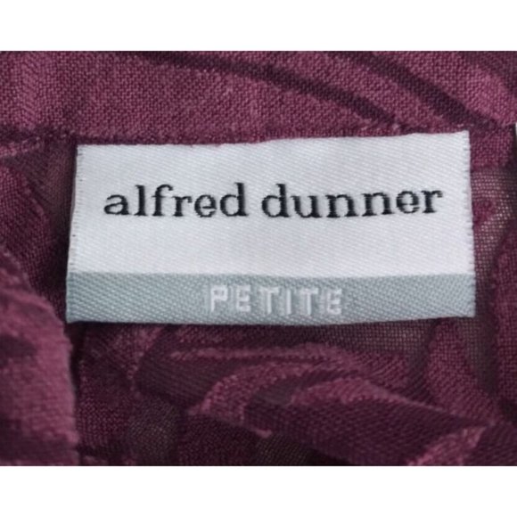 Alfred Dunner Petite Women's Sheer Floral Button Up Shirt With Tank Size 16P - Picture 4 of 6